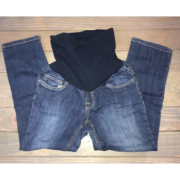 3 pc Liz Lange Maternity black top size small, Indigo Blue jeans, gray t shirt s - Picture 9 of 11